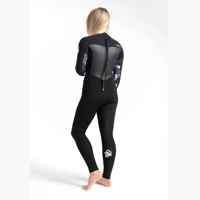 C-Skins Womens Solace 5/4 Back Zip Wetsuit Black/Unity-2
